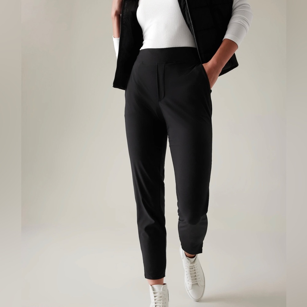 ATHLETA BROOKLYN MID RISE ANKLE PANT | Black | 0